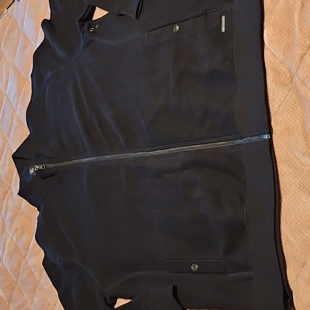 Calvin Klein Black Zip-Up Jacket